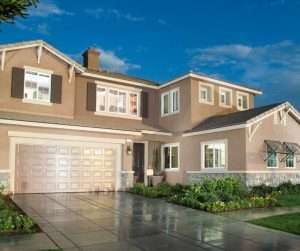 Exterior replacement windows on home in Covina, CA